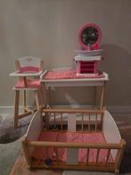 Hape Poppenmeubels Set - Bed, Stoel, Verschoontafel, Ophalen, Zo goed als nieuw, Overige typen