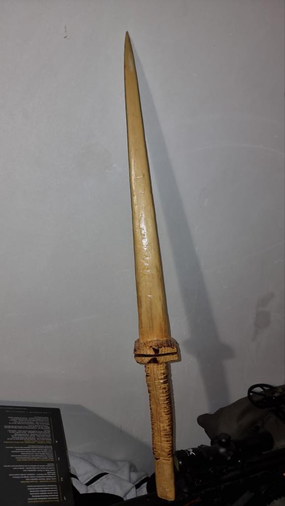 Zwaardvis zwaard - Decoratief uit Canada, eskimo,s hebben de, Antiek en Kunst, Kunst | Beelden en Houtsnijwerken, Ophalen of Verzenden