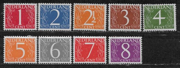 1946-1957, Cijfers, serie [460-68] (K1205) ONGEBRUIKT, Postzegels en Munten, Postzegels | Nederland, Postfris, Na 1940, Ophalen of Verzenden