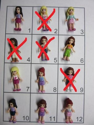 L489 LEGO FRIENDS POPPETJES MEIDEN compleet uit 2012 beschikbaar voor biedingen