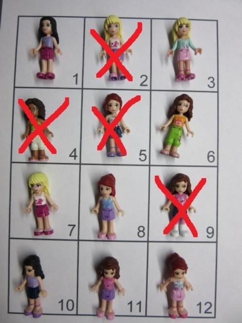 L489 LEGO FRIENDS POPPETJES MEIDEN compleet uit 2012, Kinderen en Baby's, Speelgoed | Duplo en Lego, Zo goed als nieuw, Lego, Losse stenen