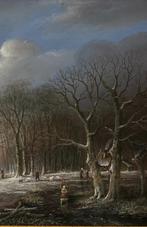 Schilderij winterlandschap op paneel. Thomas Heesakkers, Ophalen