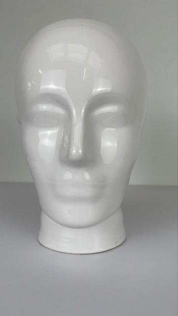 Vintage wit keramiek koptelefoon hoofd 