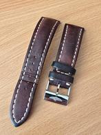 Breitling 24mm bruine kalfslederen band met gesp, Ophalen, Gebruikt, Breitling SA, LÉON BREITLING-STRASSE 2 2540 GRENCHEN - SWITZERLAND
