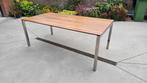 Eetkamertafel Noten 2x1m, Ophalen, Gebruikt, 200 cm of meer, 50 tot 100 cm