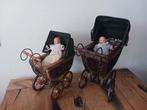 2 antieke verschillende poppenwagens, Antiek en Kunst, Curiosa en Brocante, Ophalen of Verzenden