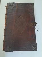 Antieke Statenbijbel 1663 Elsevier met wereldkaart, org band, Ophalen of Verzenden
