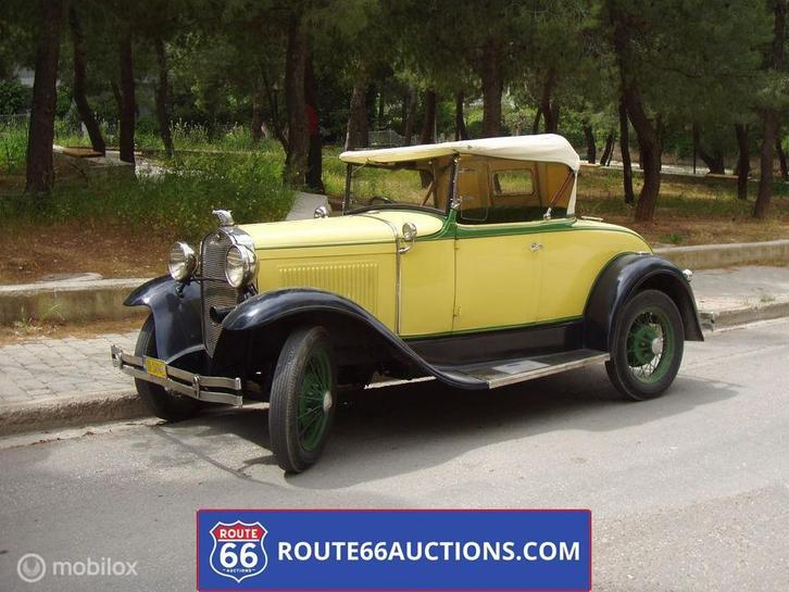Ford Model A Cabriolet | 1931 | Route 66 Auctions, Auto's, Oldtimers, Bedrijf, Te koop, Ford, Benzine, Overige carrosserieën, Handgeschakeld