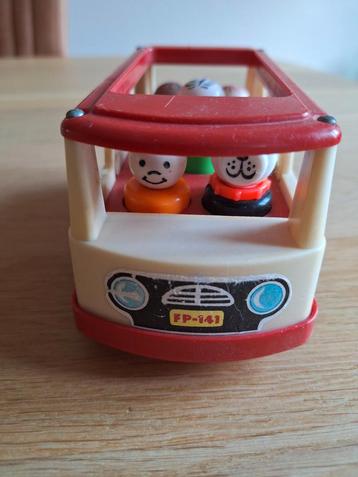 Vintage Fischer Price Minibus - Compleet! beschikbaar voor biedingen