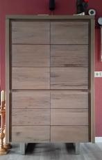 Moderne massief eiken kast, Huis en Inrichting, Ophalen, Met deur(en), Eikenhout, Zo goed als nieuw