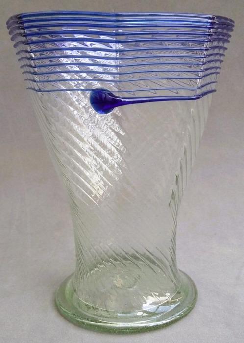 Jaren 90 Atelier Novotny Glas Studio Vaas Beker Sierglas, Antiek en Kunst, Antiek | Glas en Kristal, Ophalen of Verzenden