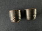 2 eierdoppen ZS /ZUSSS/Zwart, Huis en Inrichting, Keuken | Servies, Overige typen, Ophalen of Verzenden, Overige stijlen, Glas