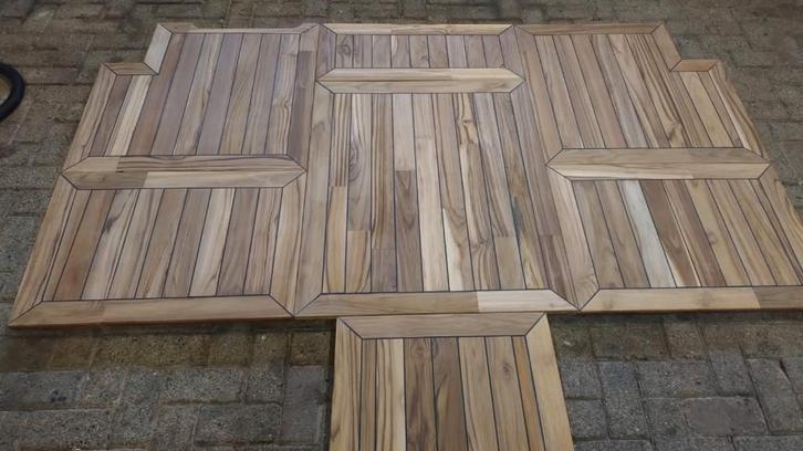 Teak bootvloer nodig? 6x70mm - ruim 250m2 beschikbaar, Tuin en Terras, Palen, Balken en Planken, Nieuw, Planken, Minder dan 180 cm