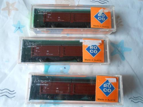 Roco 2304 3x  schuifwand en schuifdak wagons van de DB, Hobby en Vrije tijd, Modeltreinen | N-Spoor, Zo goed als nieuw, Treinset