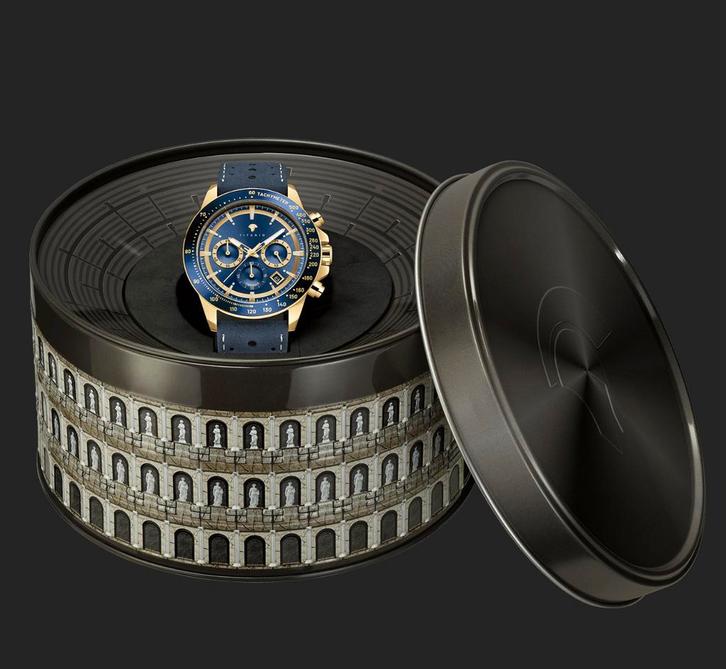 Titanio Tiberius 24G | Gouden horloge | Kerstcadeau idee, Sieraden, Tassen en Uiterlijk, Horloges | Heren, Zo goed als nieuw, Polshorloge