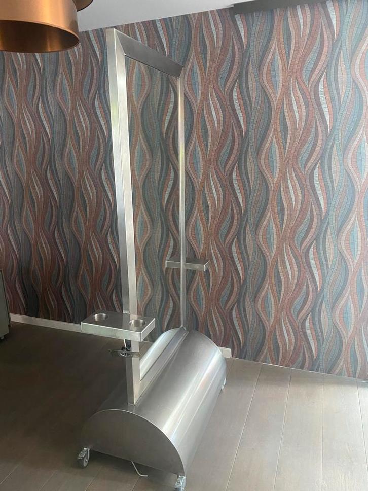 Dubbele Verrijdbare kapperspiegel, Huis en Inrichting, Woonaccessoires | Spiegels, Minder dan 100 cm, Rechthoekig, Ophalen