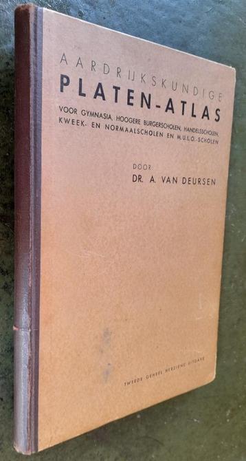 Aardrijkskundige platen-atlas  - Van Deursen beschikbaar voor biedingen