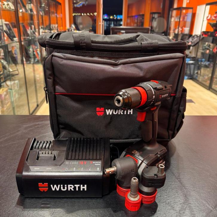 Wurth ABS18 SUBCOMPACT M-CUBE accu boor-/schroefmachine, Doe-het-zelf en Verbouw, Gereedschap | Boormachines, Zo goed als nieuw