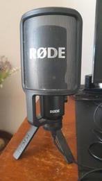 Rode microfoon met standaard. NT USB, Muziek en Instrumenten, Microfoons, Ophalen of Verzenden, Zo goed als nieuw, Studiomicrofoon