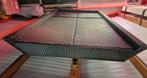 140x200 ligbed met 2 verstelbare rugleuningen, Ophalen, Gebruikt, Aluminium, Verstelbaar