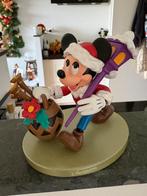 Disneyland Parijs, Mickey Mouse kerst beeld, Verzamelen, Disney, Ophalen of Verzenden, Mickey Mouse, Zo goed als nieuw, Beeldje of Figuurtje