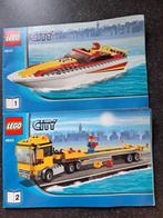 Lego City, nr. 4643, trailer met motorboot, Ophalen of Verzenden, Gebruikt, Complete set, Lego