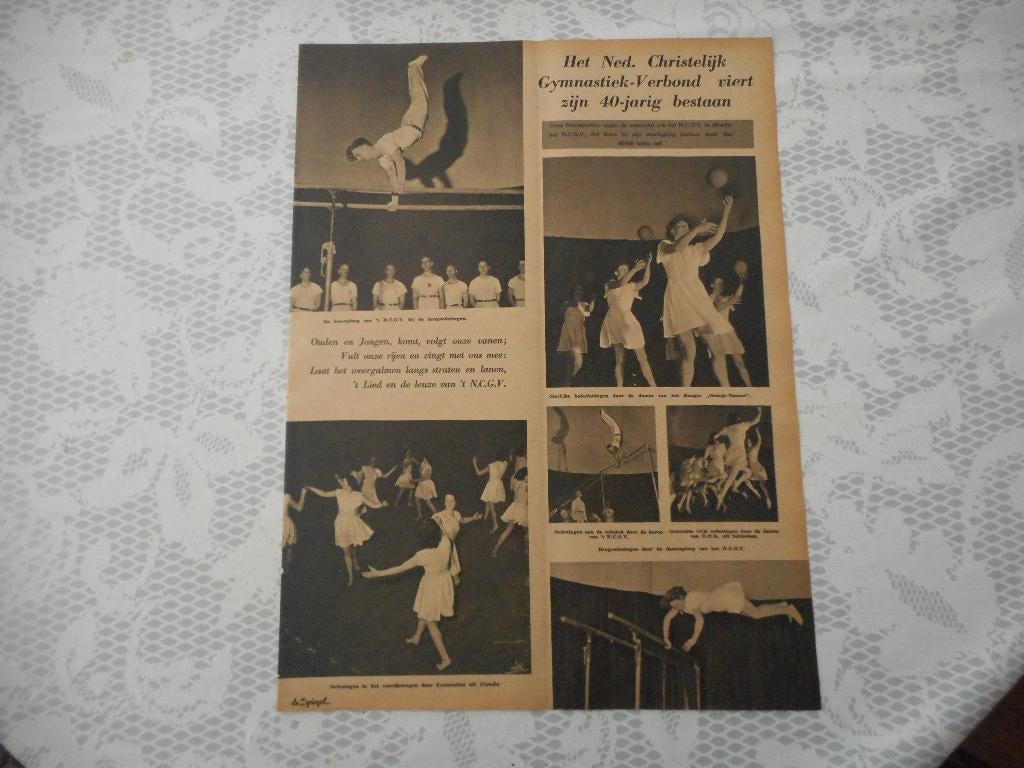 Ned. Christelijk Gymnastiek-Verbond. 40 Jaar. 1950., Verzamelen, Tijdschriften, Kranten en Knipsels, Ophalen of Verzenden, 1940 tot 1960