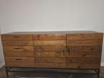 Mooie houten kast – industriële stijl, Ophalen, Zo goed als nieuw, 25 tot 50 cm, Metaal