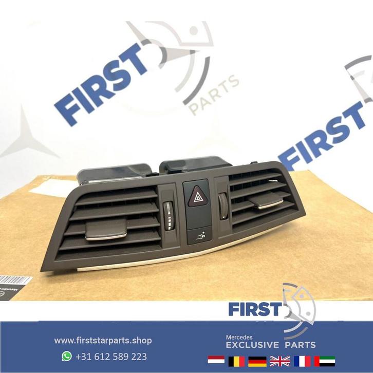 W212 W207 VENTILATIE LUCHTROOSTER MIDDEN BRUIN Mercedes E KL, Auto-onderdelen, Airco en Verwarming, Mercedes-Benz, Gebruikt, Ophalen of Verzenden