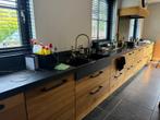 Tinello Keuken met Siemens Apparatuur en Quooker, Ophalen, Bruin, Graniet of Steen, Dubbelwandige keuken