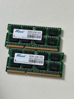 2x ASint DDR DDR3 2GB 1333MHz Memory Geheugen, Computers en Software, RAM geheugen, Ophalen of Verzenden, Gebruikt, DDR3, Laptop