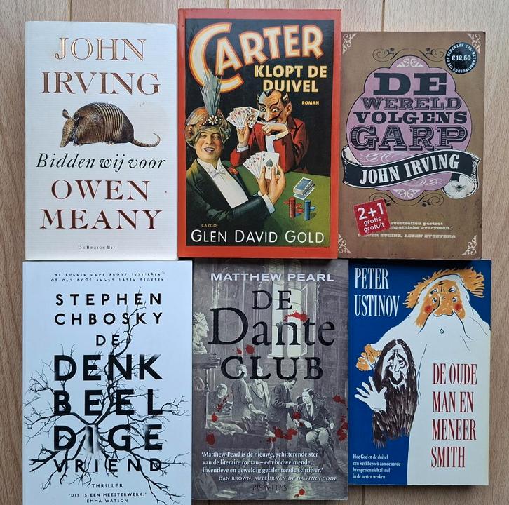 6 Romans van grote Amerikaanse schrijvers (setprijs), Boeken, Romans, Gelezen, Ophalen of Verzenden