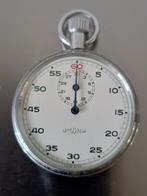Vintage Lemania stopwatch in topstaat, Sieraden, Tassen en Uiterlijk, Horloges | Antiek, 1930 tot 1960, Overige merken, Staal