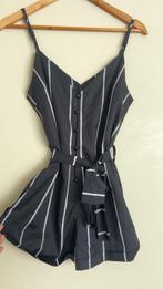 Zwarte gestreepte jumpsuit, Kleding | Dames, Jumpsuits, Maat 38/40 (M), Zwart, Ophalen of Verzenden, Zo goed als nieuw