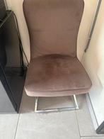 Velvet eric kuster stoelen, Huis en Inrichting, Stoelen, Bruin, Ophalen of Verzenden, Zo goed als nieuw, Vier