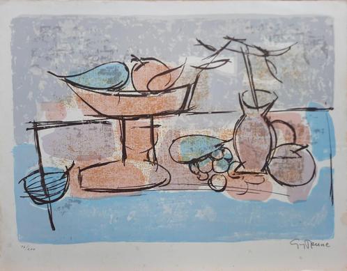 Stilleven 16/200 - Kunstenaar: Guy Renne, Antiek en Kunst, Kunst | Litho's en Zeefdrukken, Ophalen of Verzenden