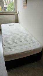Boxspring, 90 cm, Eenpersoons, Zwart, Ophalen of Verzenden