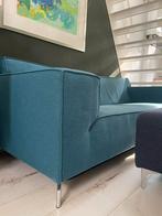 Blauwe turqoise moderne bank, Huis en Inrichting, Slaapkamer | Slaapbanken, Ophalen, Zo goed als nieuw, Tweepersoons, 200 cm