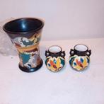 Antieke plateel vaasjes te koop, Antiek en Kunst, Ophalen