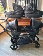 Peg perego duette piroet tweelingwagen kinderwagen 2 kindjes, Ophalen of Verzenden, Zo goed als nieuw