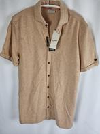 Heren overhemd blouse korte mouw No Excess mt S en L nieuw, -, Verzenden, Beige, -