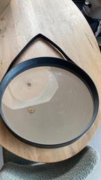 Spiegel kunstof rand zwart, Ophalen of Verzenden, Rechthoekig