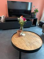 Salontafel Jacco Mangohout Industrieel, Ophalen, Rond, 50 tot 100 cm, Metaal