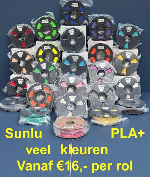 Sunlu PLA+ Filament 1.75mm 1kg/rol -veel kleuren op voorraad, Computers en Software, 3D-printerbenodigheden, Nieuw, Ophalen of Verzenden