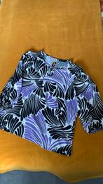 Tuniek blouse met print zwart lila creme S - L, Ophalen of Verzenden, Zo goed als nieuw, Maat 36 (S), Zwart