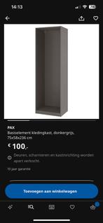 Pax basiselement grijs nieuw in doos 75x58x236, Huis en Inrichting, Kasten | Kledingkasten, Ophalen, Nieuw, 200 cm of meer