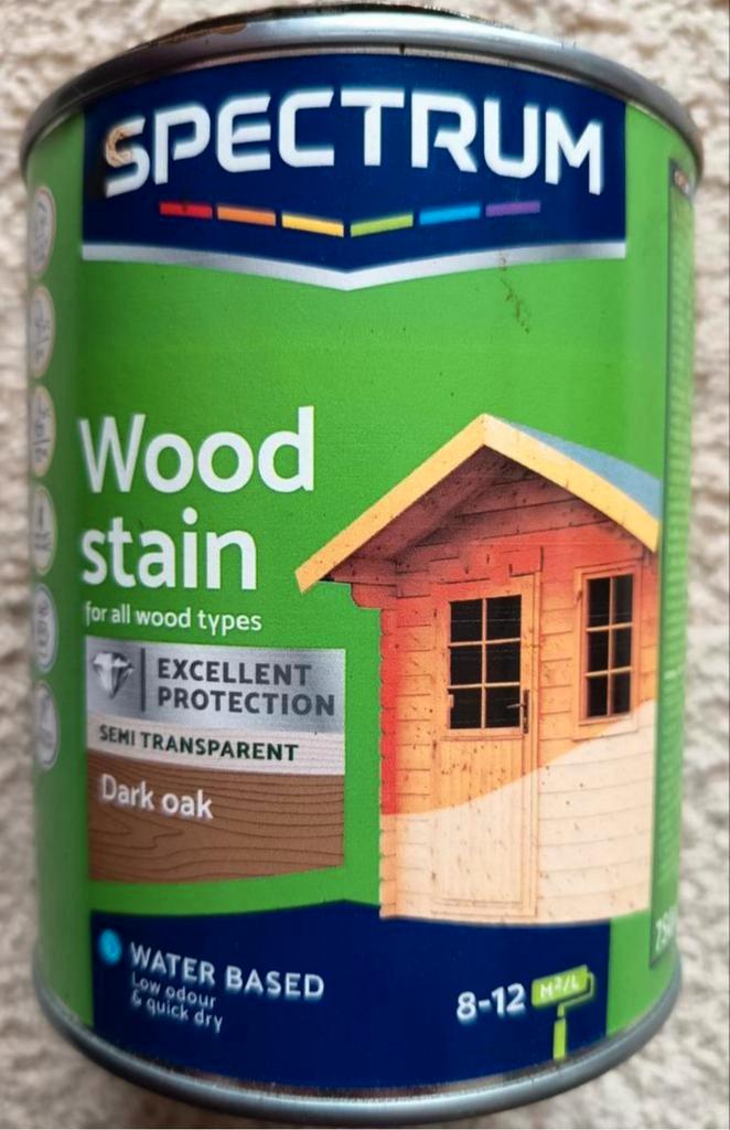 Ik zoek een blik Spectrum Buitenbeits, kleur Dark Oak, Doe-het-zelf en Verbouw, Verf, Beits en Lak, Ophalen