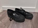 Superga sneakers zwart maat 37, Zwart, Ophalen of Verzenden, Sneakers of Gympen, Gedragen