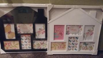 Mooie nieuwe fotolijsten in vorm van een huis, per 2 € 5.- beschikbaar voor biedingen