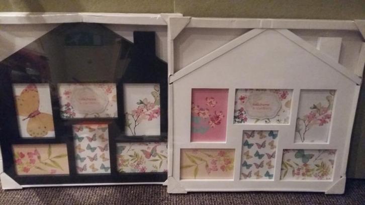 Mooie nieuwe fotolijsten in vorm van een huis, per 2 € 5.-, Audio, Tv en Foto, Fotografie | Fotolijsten, Nieuw, Ophalen of Verzenden